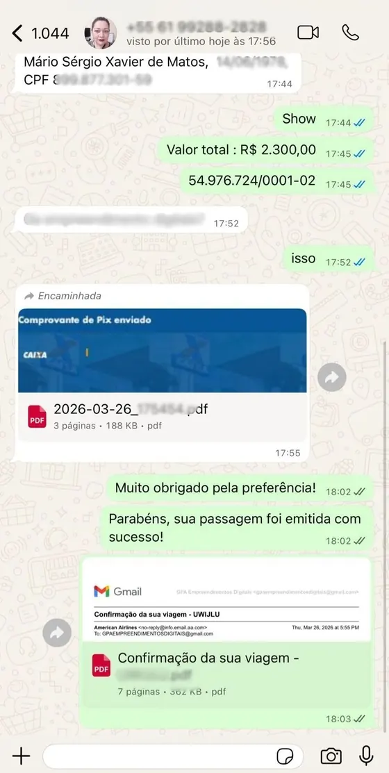 Alerta real de oportunidade de passagem